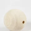 Träpärlor, Dia. 60 mm, Hålstl. 9 mm, 3 st./ 1 förp.