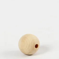 Träpärlor, Dia. 20 mm, Hålstl. 4 mm, 200 st./ 1 förp.