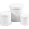 Trumaskar, stl. 4x4 + 5x5 + 6,5x7 cm, vit, 1 set