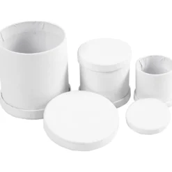Trumaskar, stl. 4x4 + 5x5 + 6,5x7 cm, vit, 1 set