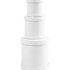 Trumaskar, stl. 4x4 + 5x5 + 6,5x7 cm, vit, 1 set