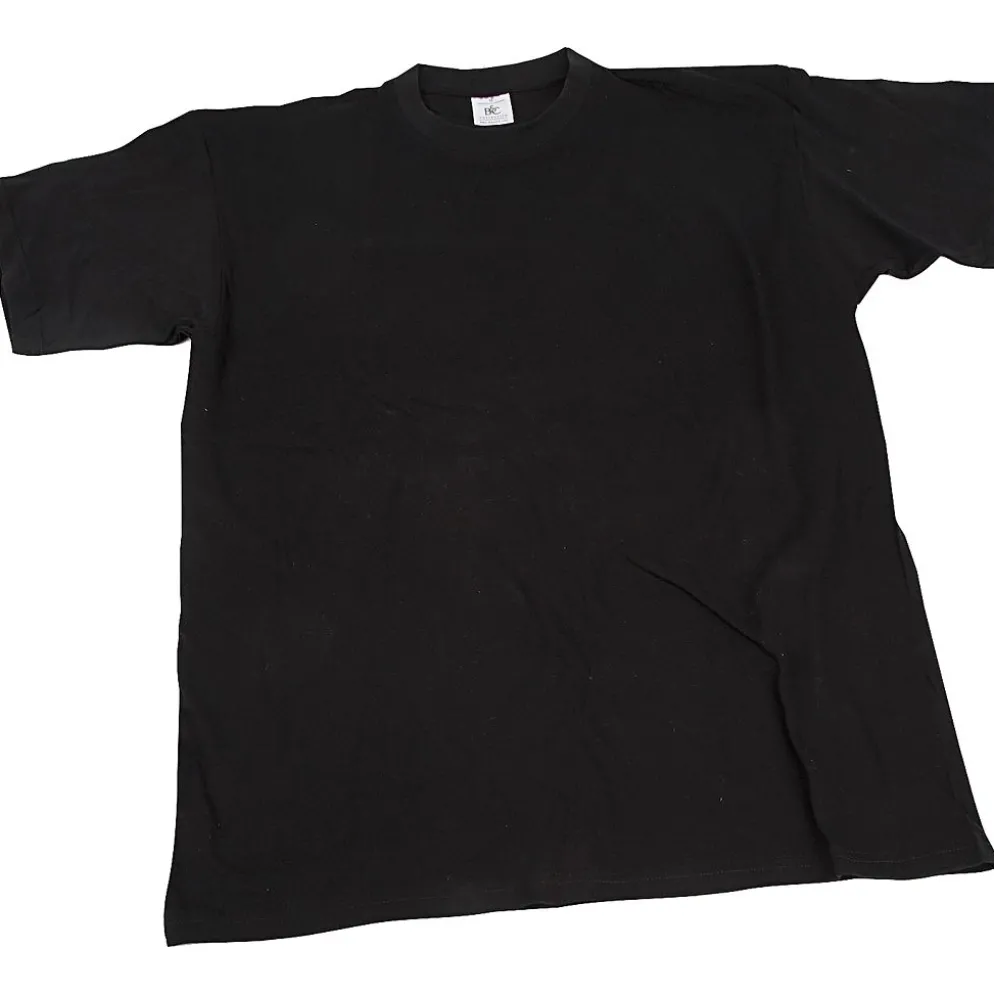 T-shirts, B: 32 cm, stl. 3-4 år, rund hals, 145 g, svart, 1 st.