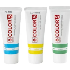 Tvålfärg, blå, grön, gul, 3x25 ml, 3x30 g/ 1 förp.