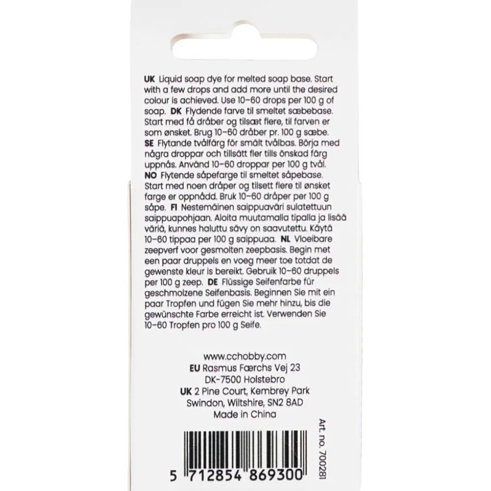 Tvålfärg, grön, 10 ml/ 1 flaska