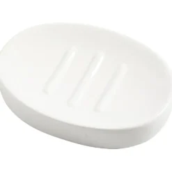 Tvålkopp, H: 2,5 cm, L: 13,5 cm, B: 10 cm, vit, 1 st.