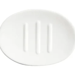 Tvålkopp, H: 2,5 cm, L: 13,5 cm, B: 10 cm, vit, 1 st.