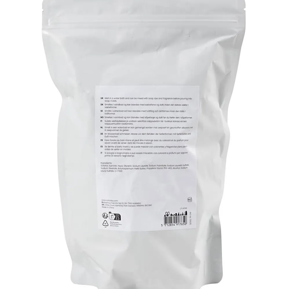Tvålmassa med sheasmör, Granulat, 1000 g/ 1 förp.