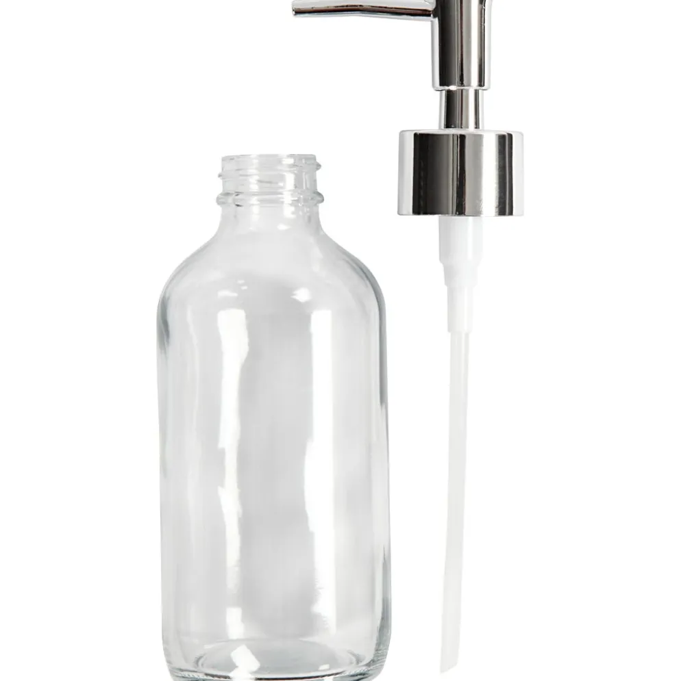 Tvålpump, H: 19,3 cm, Dia. 6,3 cm, 230 ml, klar, 1 st.