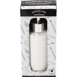 Tvålpump, H: 16,5 cm, Dia. 5,5 cm, 150 ml, vit, 1 st.