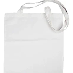 Tygkasse, stl. 38x42 cm, 130 g, vit, 20 st./ 1 förp.