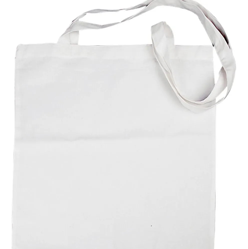 Tygkasse, stl. 38x42 cm, 130 g, vit, 20 st./ 1 förp.