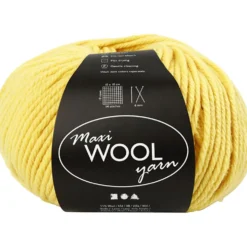 Ullgarn, L: 125 M, gul, 100 g/ 1 nystan