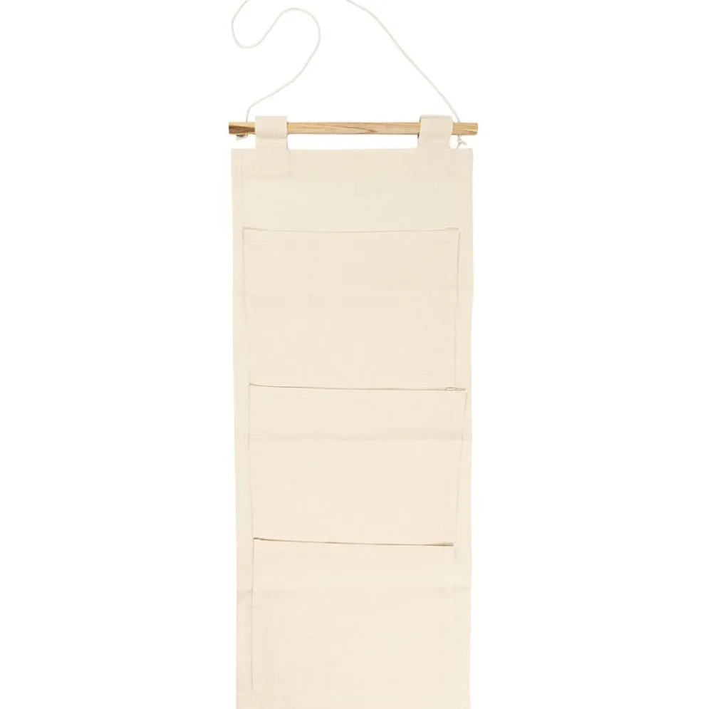 Upphänge med ficka, H: 75 cm, B: 30 cm, 145 g, ljusnatur, 1 st.