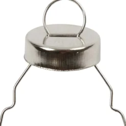 Upphängningskrokar, Dia. 13 mm, Hålstl. 5 mm, silver, 25 st./ 1 förp.