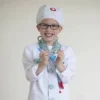 Utklädning till doktor, stl. 5-6 år, ljusgrön, 4 delar/ 1 set