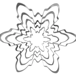 Utsticksform, Snöflinga, H: 2,5 cm, stl. 6-16,5 cm, 1 st./ 1 förp.