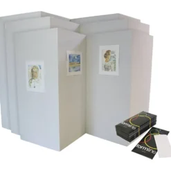Utställningsvägg och häftmassa, 1 set