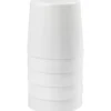 Vattenkopp/bägare, H: 9,5 cm, Dia. 8,5 cm, 300 ml, vit, 5 st./ 1 förp.