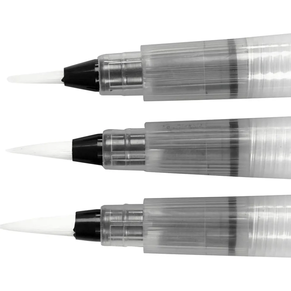 Vattenpenslar, stl. S+M+L, 10 ml, 3 st./ 1 förp.