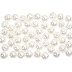 Vaxpärlor, Dia. 5 mm, Hålstl. 0,7 mm, pärlemor, 100 st./ 1 förp.