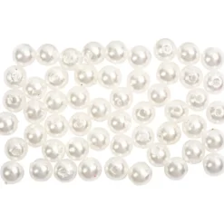 Vaxpärlor, Dia. 5 mm, Hålstl. 0,7 mm, pärlemor, 100 st./ 1 förp.