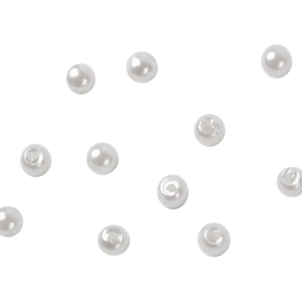 Vaxpärlor, Dia. 3 mm, Hålstl. 0,7 mm, pärlemor, 150 st./ 1 förp.