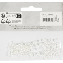 Vaxpärlor, Dia. 3 mm, Hålstl. 0,7 mm, pärlemor, 150 st./ 1 förp.