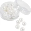 Vaxpärlor, Dia. 8 mm, Hålstl. 2,3 mm, pärlemor, 22 st./ 1 förp.