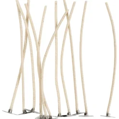 Vekar för ljus i behållare, Lämplig för behållare med en diameter på 20–65 mm, L: 110 mm, tjocklek 2 mm, 10 st./ 1 förp.