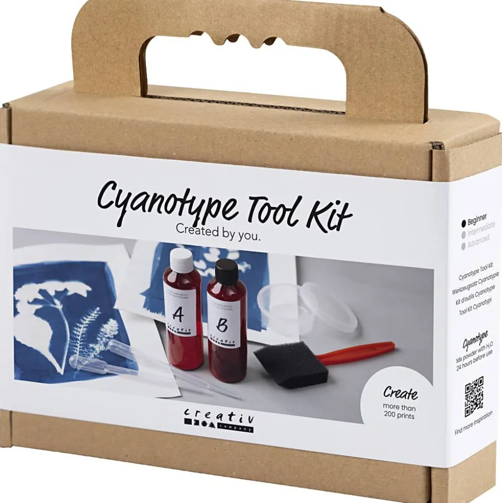 Verktygskit för Cyanotypi, Tillbehör, blå, 1 förp.