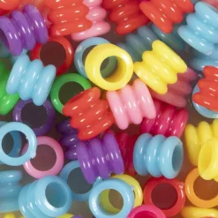 Vågmix, Dia. 7 mm, Hålstl. 3 mm, mixade färger, 265 g, 700 ml/ 1 burk