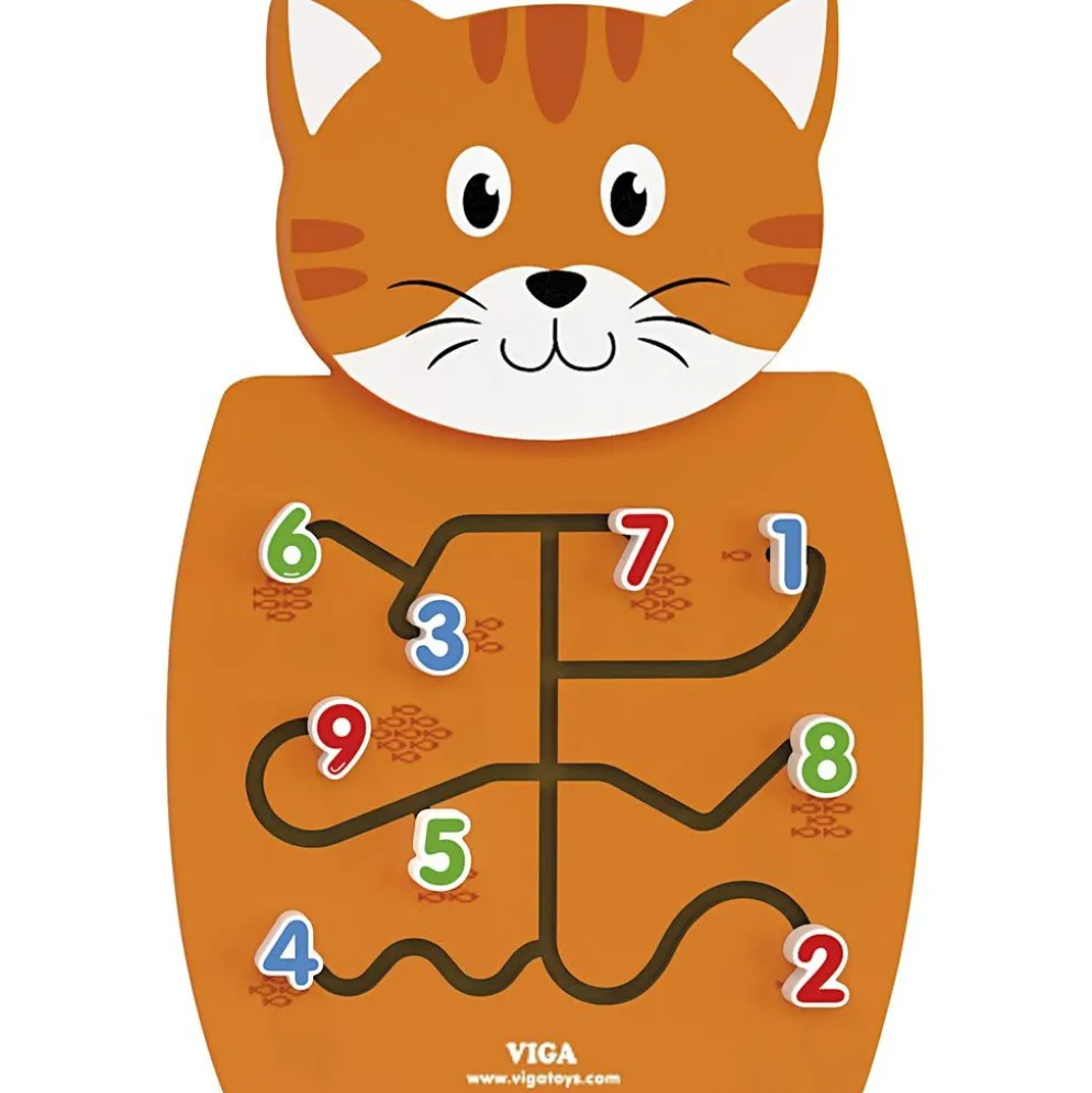 VIGA Aktivitetstavla, Katt, stl. 36x55x4,5 cm, 1 st.