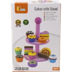VIGA cupcakes med kakfat, stl. 25,5 cm, 1 set