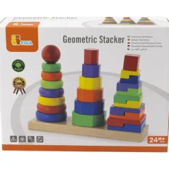 VIGA geometriskt stapeltorn, stl. 28x21x9 cm, 1 set