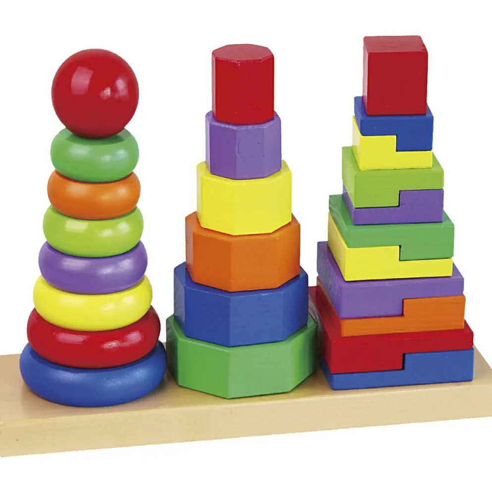 VIGA geometriskt stapeltorn, stl. 28x21x9 cm, 1 set