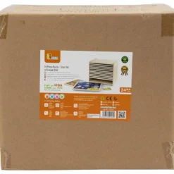 VIGA pusselhylla med 12 pussel, H: 275, L: 315 mm, B: 235 mm, stl. 31x27x23 cm, 12X24 brickor, 12 delar/ 1 set