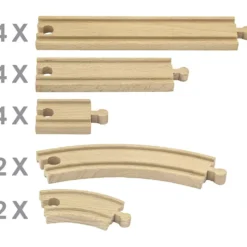 VIGA tågskenor, 16 delar/ 1 set