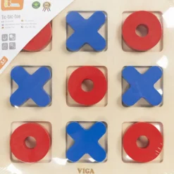 VIGA Tic Tac Toe, H: 0,9 cm, L: 22, B: 22 cm, 1 st.