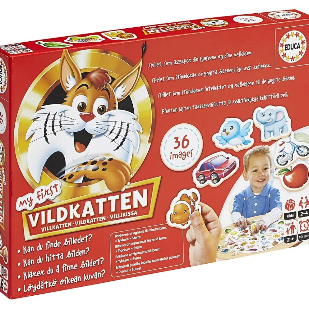 Vildkatten, My first, DK,NO,SE,FI, 1 st., Dansk text,Norsk text,Svensk text,Finska text