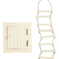 Vindslucka och repstege, stl. 9-20 cm, 1 set