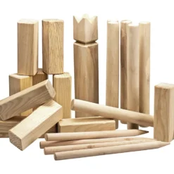 Vinkingaspel / Kubb, H: 31 cm, 1 set