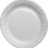 Vita papptallrikar, Dia. 15 cm, 100 st./ 1 förp.