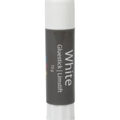 Vitt limstift, rund, 10 g, 1 st.