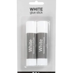 Vitt limstift, rund, 10 g, 2 st./ 1 förp.