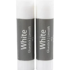 Vitt limstift, rund, 10 g, 2 st./ 1 förp.