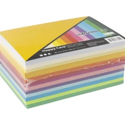 Vårkartong, A6, ark 105x148 mm, 180 g, mixade färger, 300 mix. ark/ 1 förp.