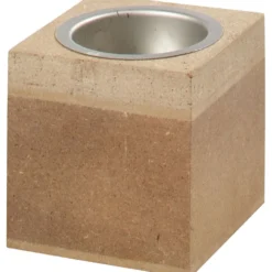 Värmeljusstake, H: 6 cm, stl. 6x6 cm, 1 st.
