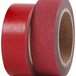Washitejp, B: 15 mm, röd, 2 rl./ 1 förp.