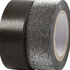 Washitejp, B: 15 mm, svart, 2 rl./ 1 förp.