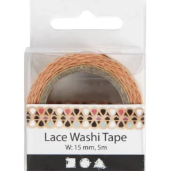 Washitejp - spets, B: 15 mm, 5 m/ 1 rl.
